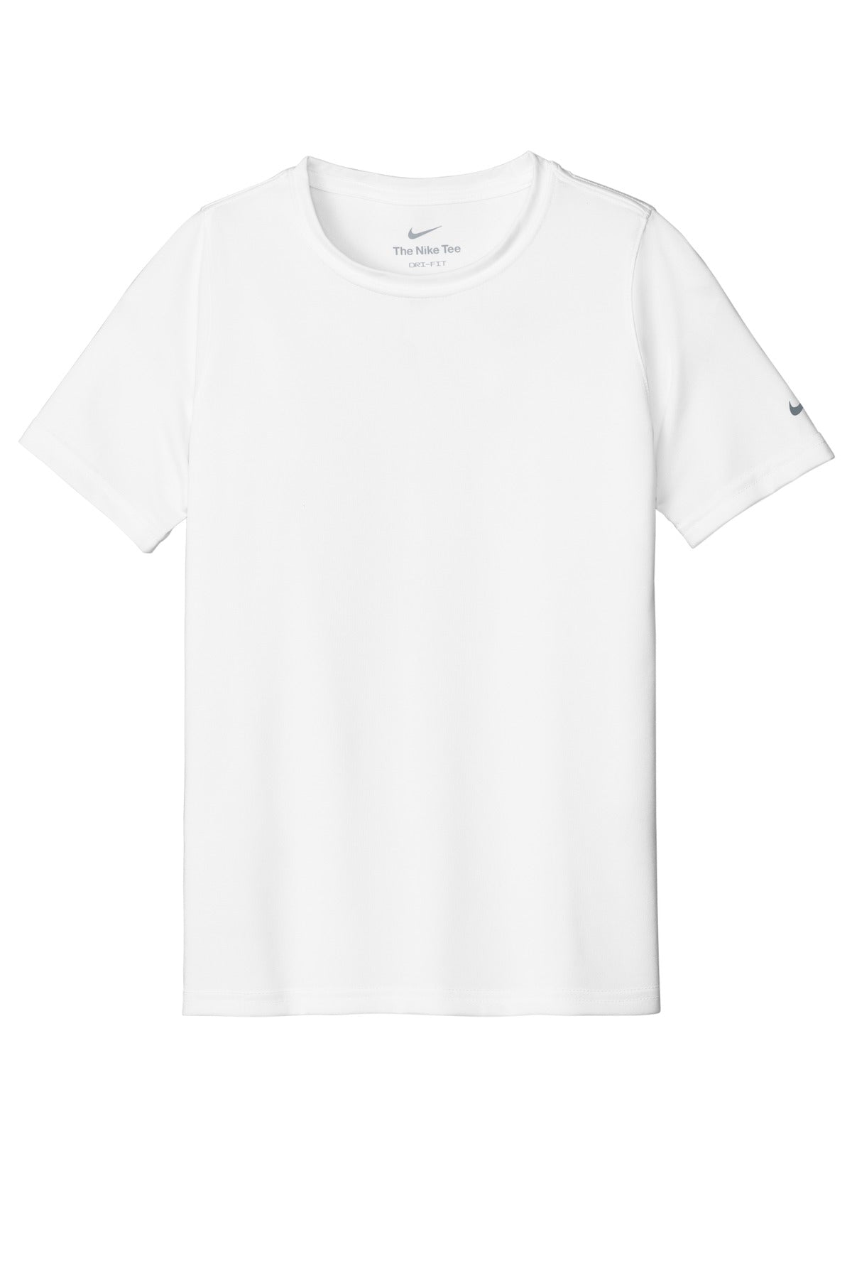 Nike Youth Swoosh Sleeve rLegend Tee - White - flat front