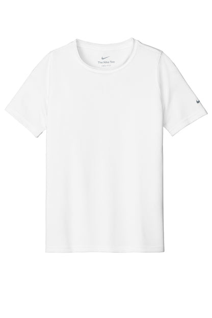 Nike Youth Swoosh Sleeve rLegend Tee - White - flat front