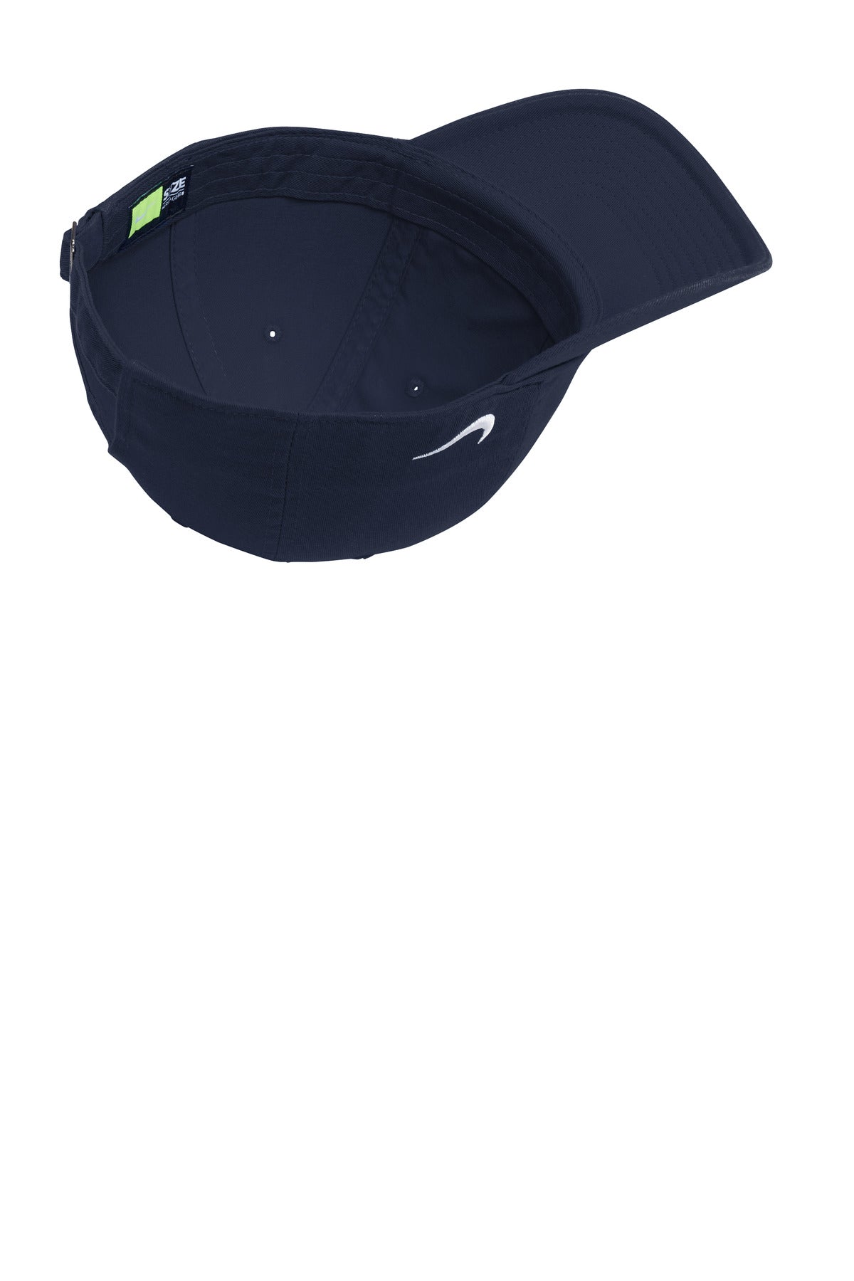 Nike Heritage Cotton Twill Cap - College Navy - flat front