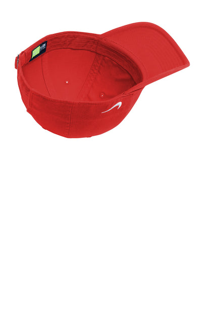 Nike Heritage Cotton Twill Cap - University Red - flat front