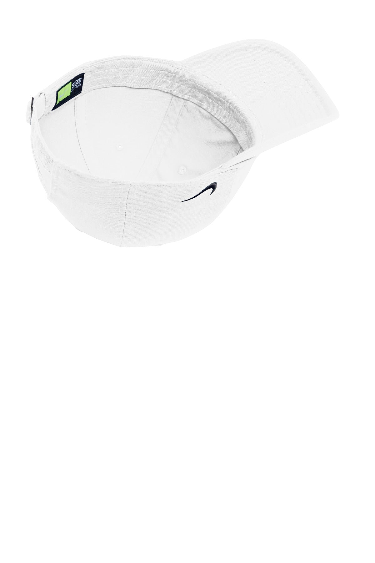 Nike Heritage Cotton Twill Cap - White - flat front