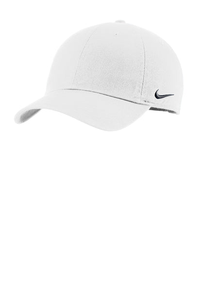 Nike Heritage Cotton Twill Cap - White - front
