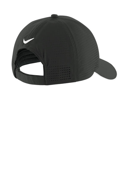 Nike Dri-FIT Perforated Performance Cap - Anthracite/ White - flat back