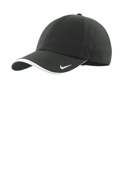 Nike Dri-FIT Perforated Performance Cap - Anthracite/ White - front