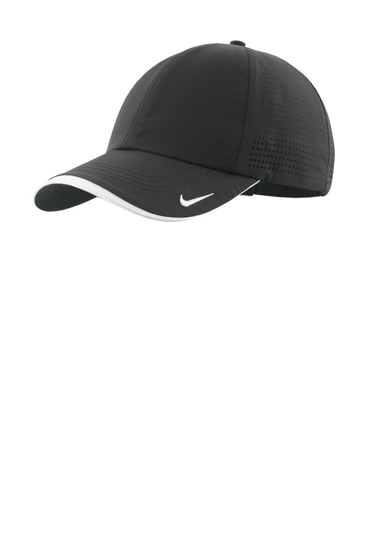 Nike Dri-FIT Perforated Performance Cap - Anthracite/ White - front