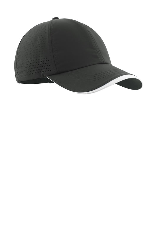 Nike Dri-FIT Perforated Performance Cap - Anthracite/ White - flat front