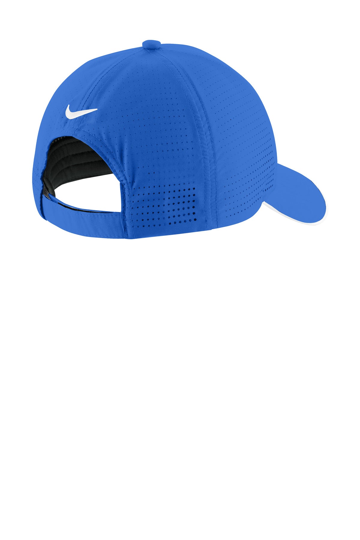 Nike Dri-FIT Perforated Performance Cap - Game Royal/ White - flat back