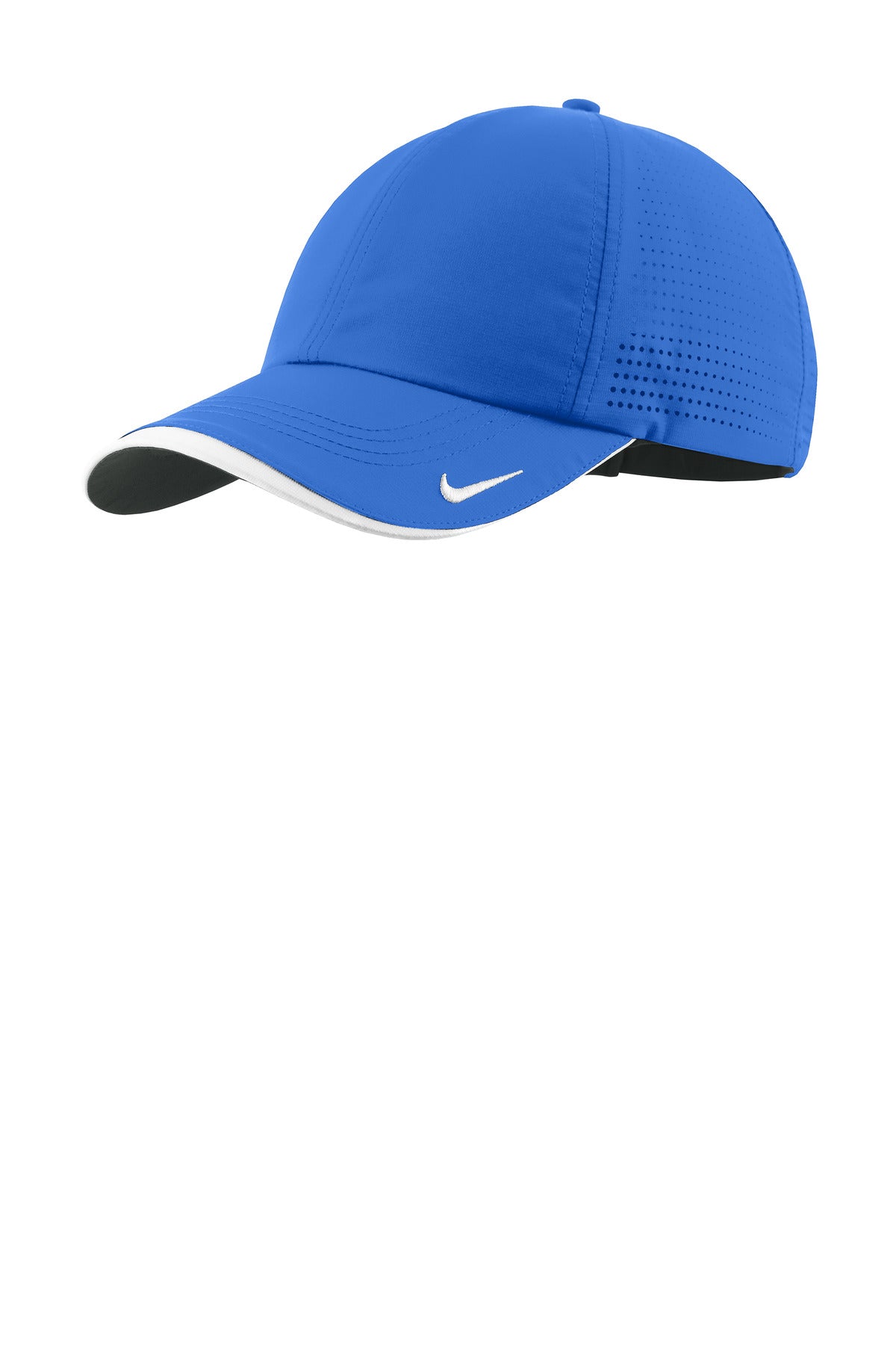 Nike Dri-FIT Perforated Performance Cap - Game Royal/ White - front