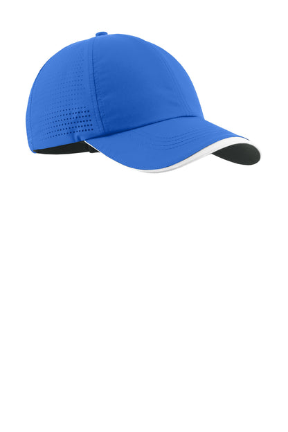 Nike Dri-FIT Perforated Performance Cap - Game Royal/ White - flat front
