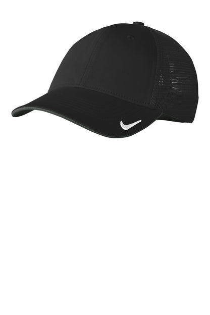 Nike Stretch-to-Fit Mesh Back Cap - Black/ Black - front