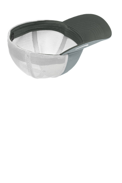 Nike Stretch-to-Fit Mesh Back Cap - Cool Grey/ White - flat front