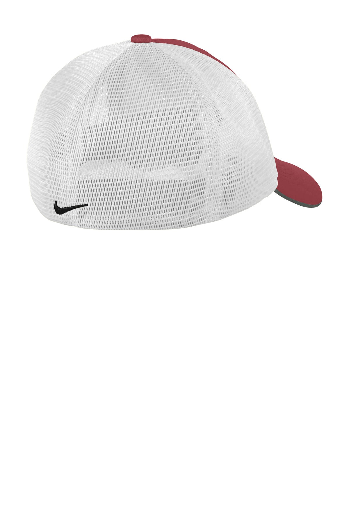 Nike Stretch-to-Fit Mesh Back Cap - Team Red/ White - flat back