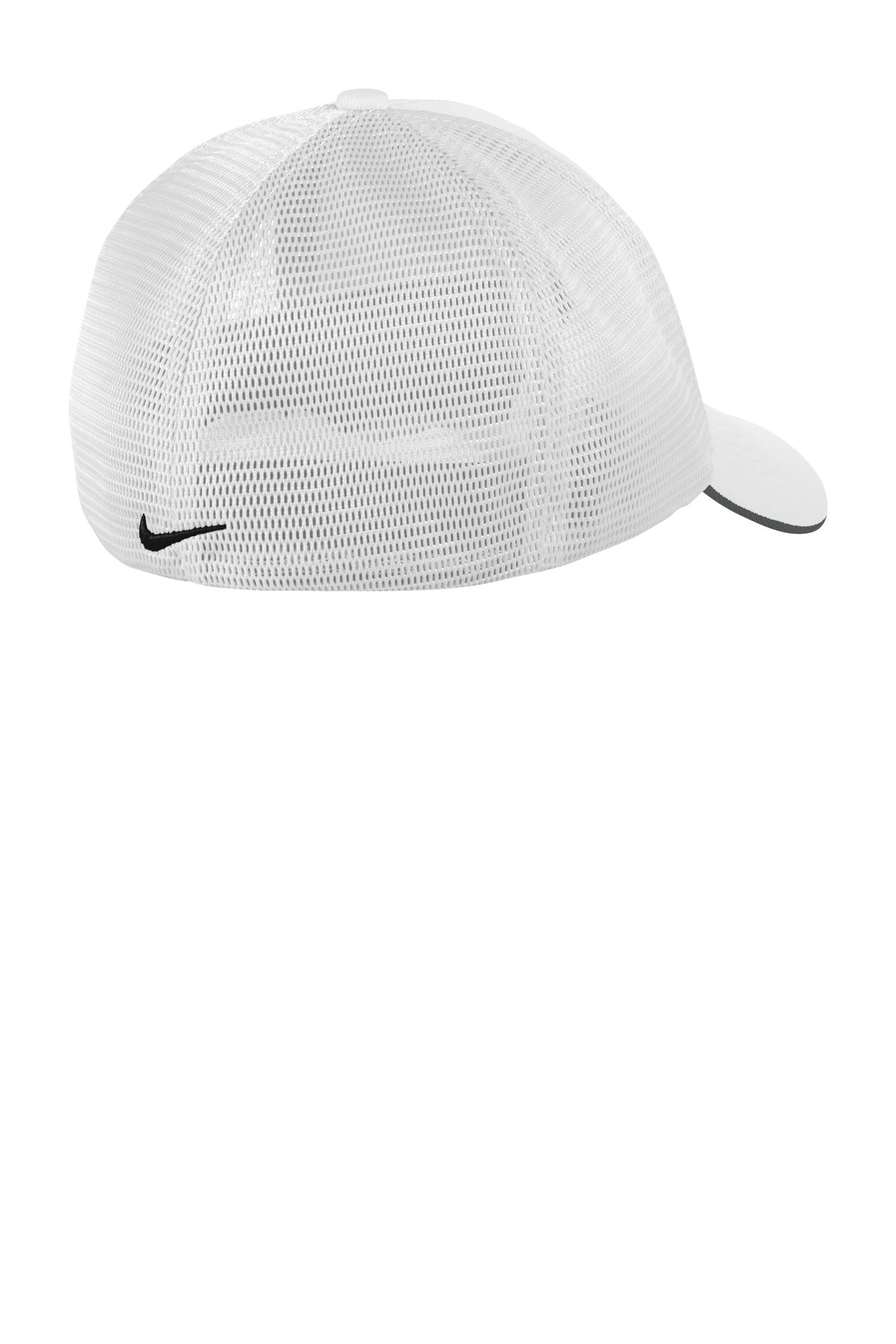 Nike Stretch-to-Fit Mesh Back Cap - White/ White - flat back