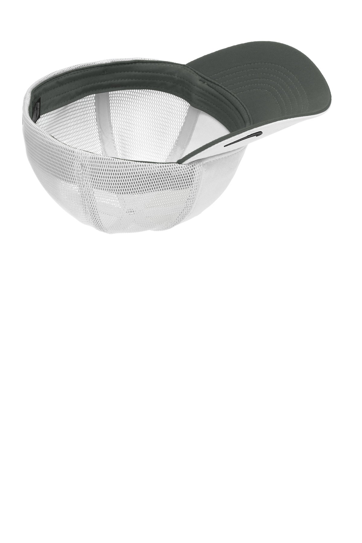 Nike Stretch-to-Fit Mesh Back Cap - White/ White - flat front