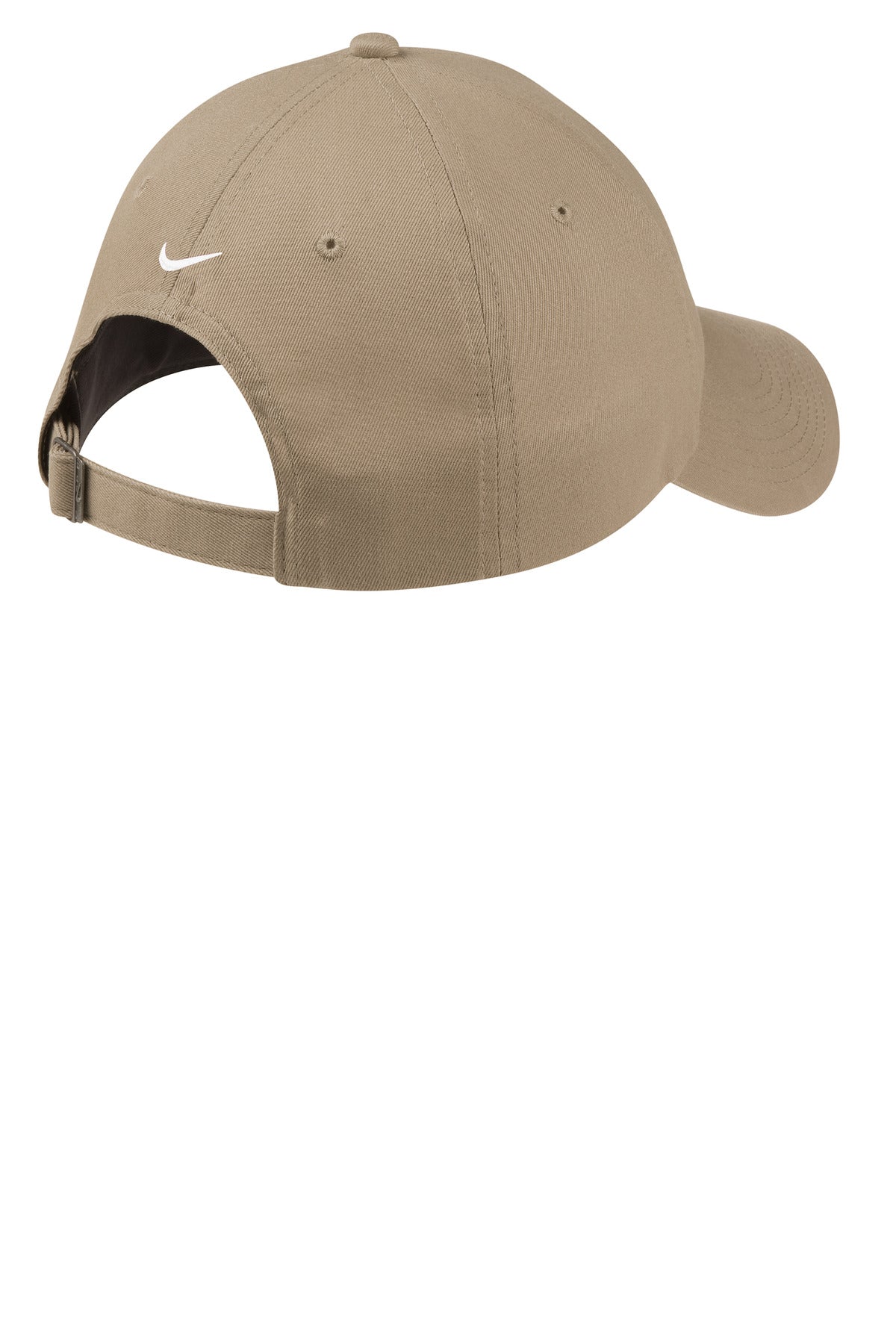 Nike Unstructured Cotton/Poly Twill Cap - Khaki - flat back