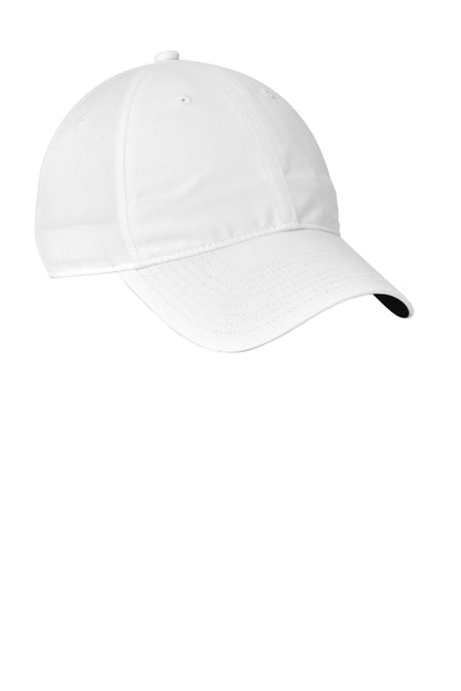 Nike Unstructured Cotton/Poly Twill Cap - White - flat front
