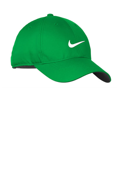 Nike Dri-FIT Swoosh Performance Cap - Lucky Green - flat front