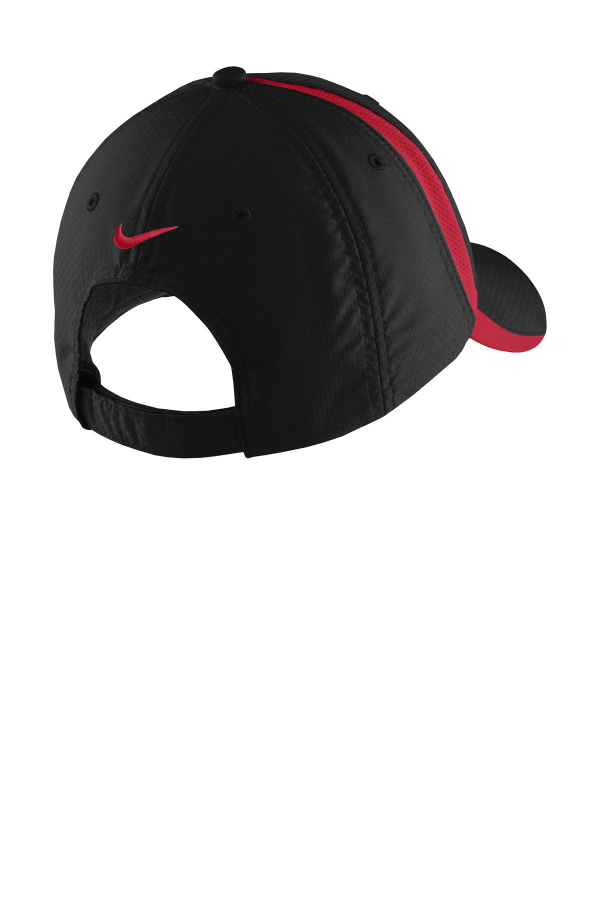 Nike Sphere Performance Cap - Black/ Gym Red - flat back