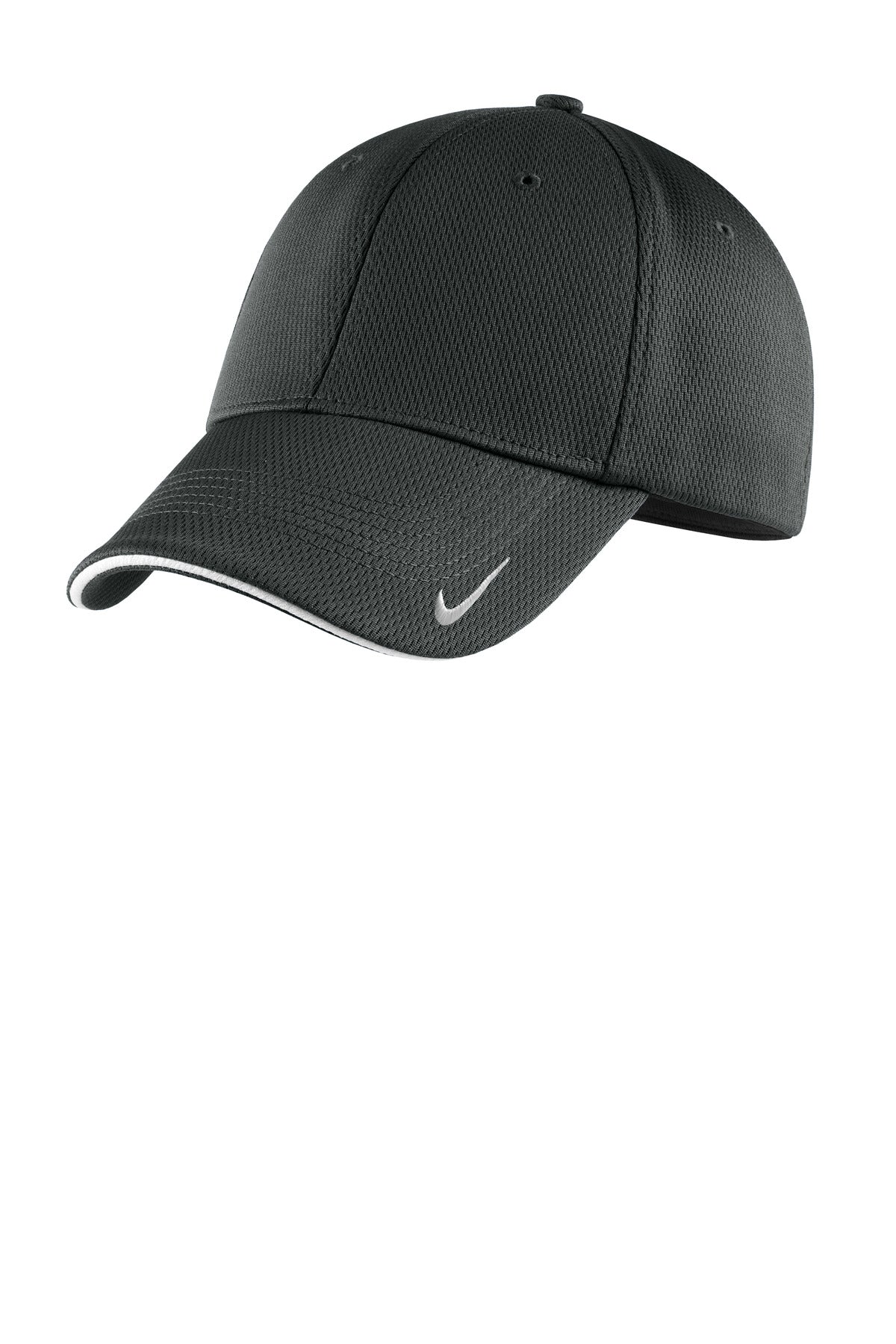 Nike Dri-FIT Stretch Mesh Sandwich Bill Cap - Anthracite/ White - front