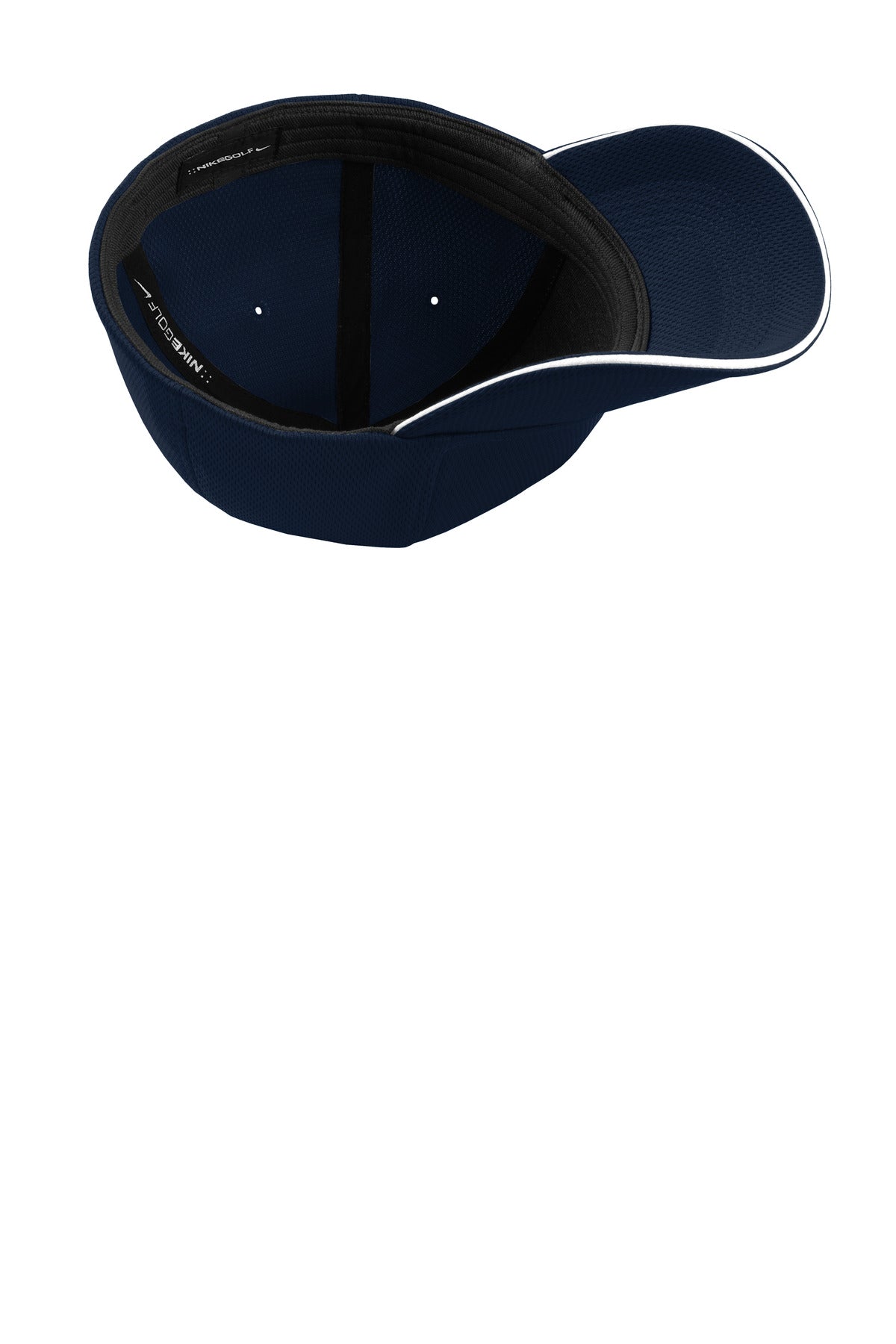 Nike Dri-FIT Stretch Mesh Sandwich Bill Cap - Navy/ White - flat front