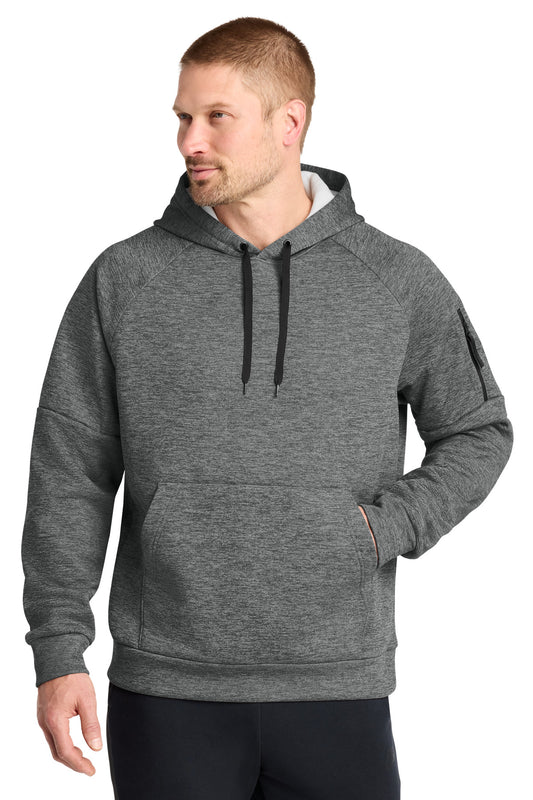 Nike Therma-FIT Pocket Pullover Fleece Hoodie - Charcoal Heather - front