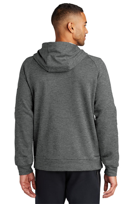 Nike Therma-FIT Pocket 1/4-Zip Fleece Hoodie - Charcoal Heather - back