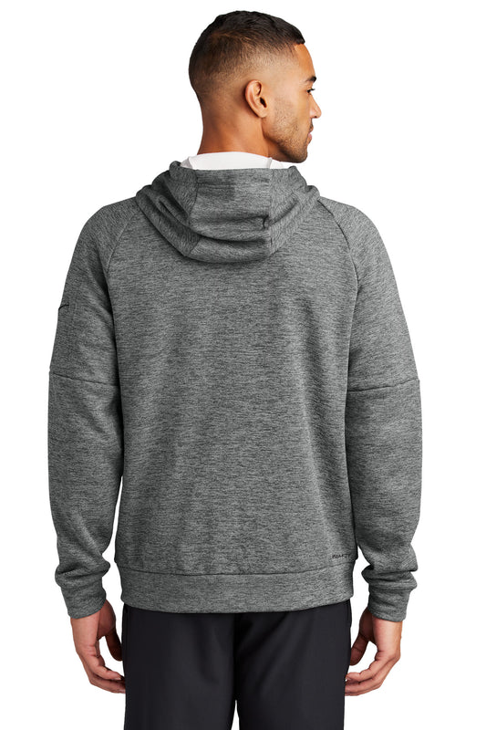 Nike Therma-FIT Pocket Full-Zip Fleece Hoodie - Charcoal Heather - back