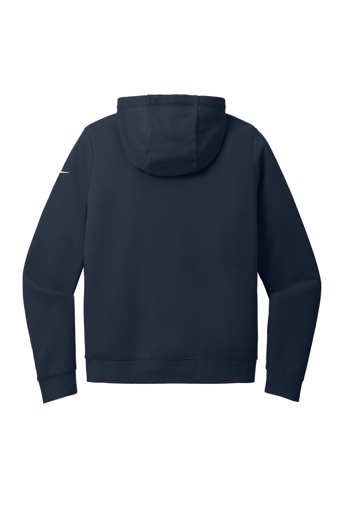 Nike Women's Club Fleece Sleeve Swoosh Full-Zip Hoodie - Midnight Navy - flat back