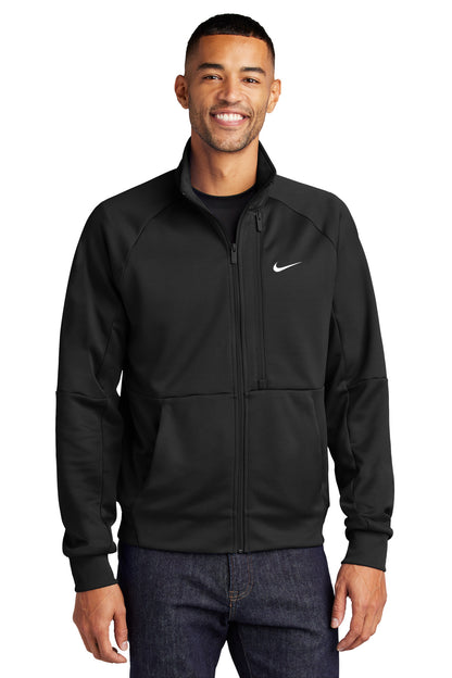 Nike Full-Zip Chest Swoosh Jacket - Black - front