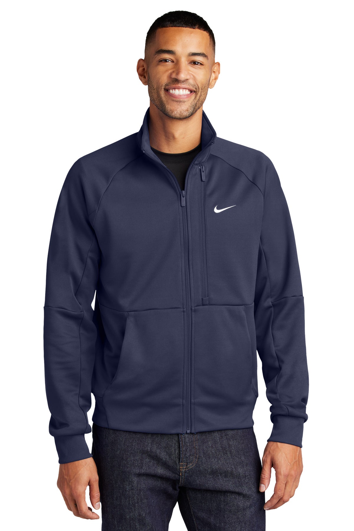 Nike Full-Zip Chest Swoosh Jacket - Midnight Navy - front