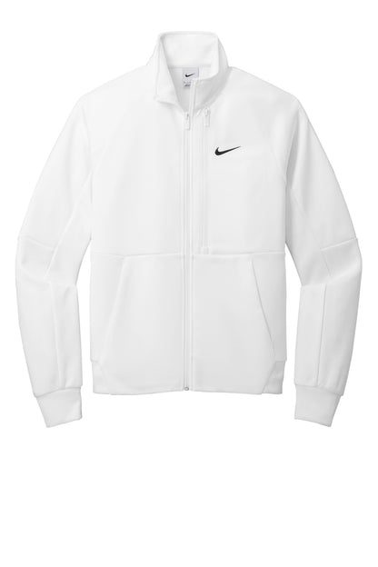 Nike Full-Zip Chest Swoosh Jacket - White - flat front