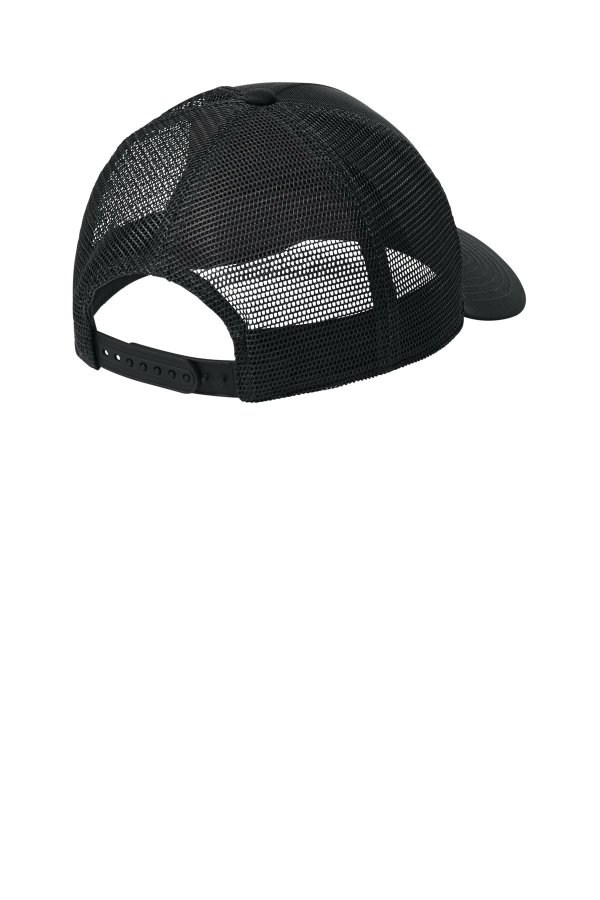 Nike Snapback Mesh Trucker Cap - Black/ Black - flat back