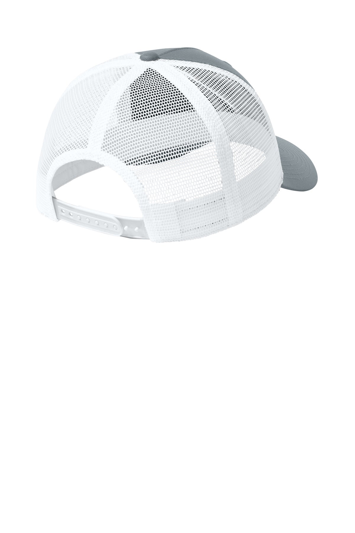Nike Snapback Mesh Trucker Cap - Cool Grey/ White - flat back