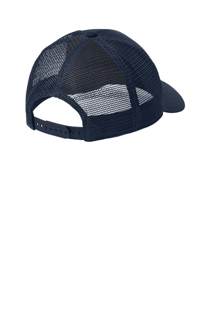 Nike Snapback Mesh Trucker Cap - Navy/ Navy - flat back