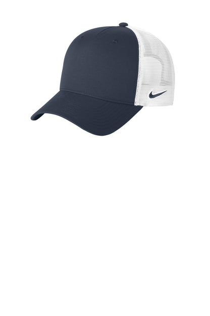 Nike Snapback Mesh Trucker Cap - Navy/ White - front