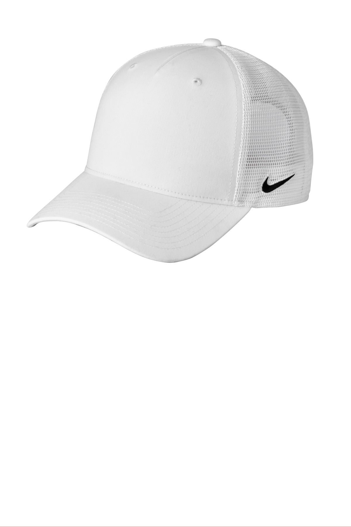 Nike Snapback Mesh Trucker Cap - White/ White - front
