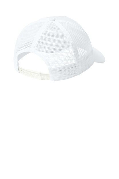 Nike Snapback Mesh Trucker Cap - White/ White - flat back