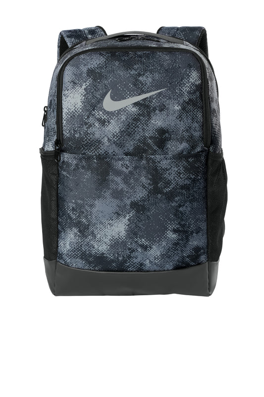 LIMITED EDITION Nike Brasilia Camo Backpack - Iron Grey - front