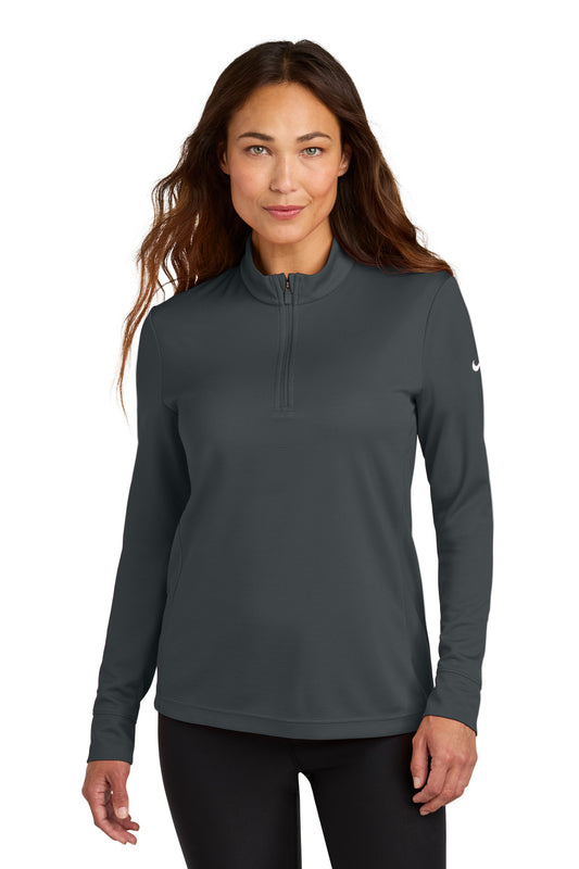 Nike Women's Essential 1/2-Zip Cover-Up - Anthracite - front