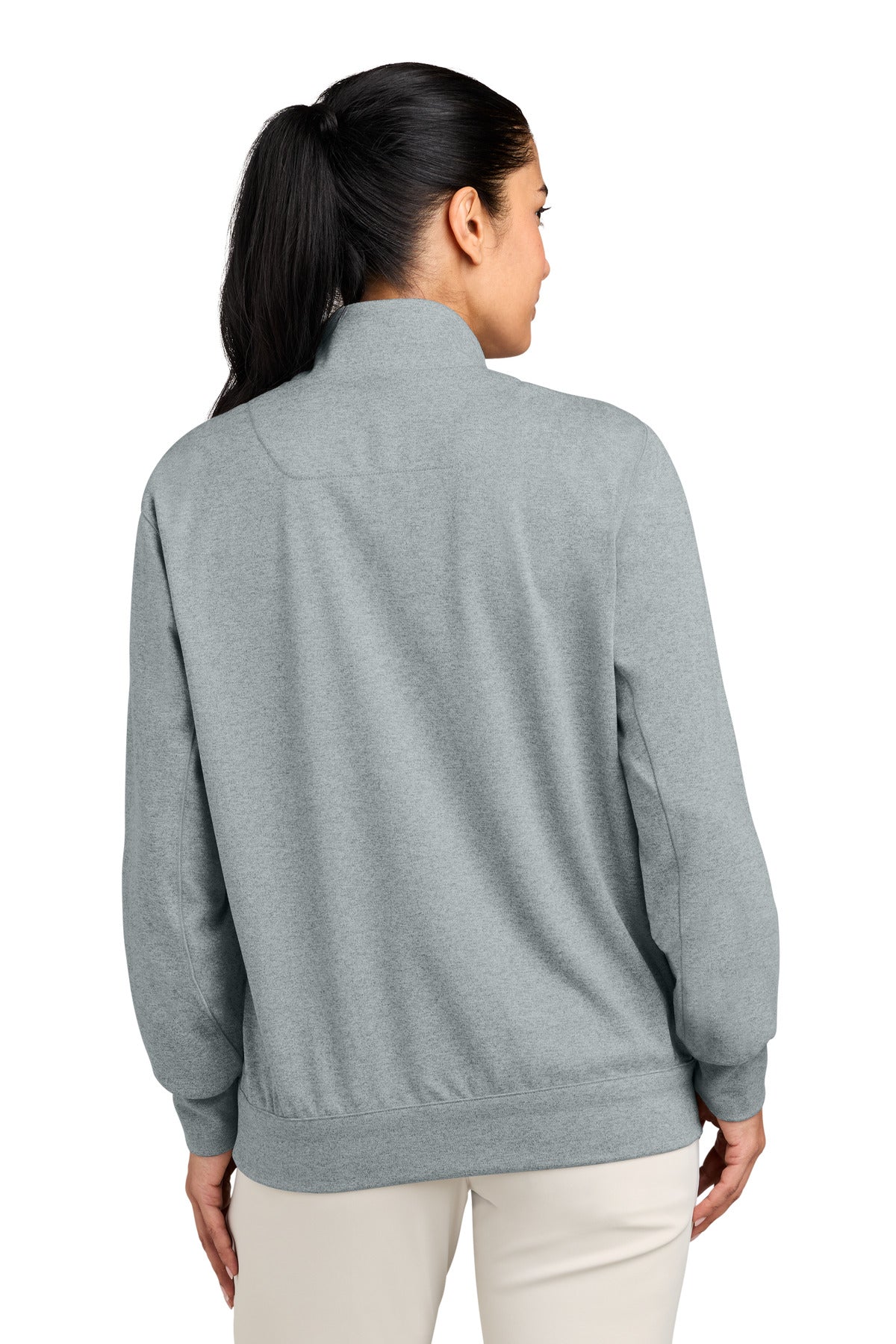 Nike Women's Dri-FIT Primary 1/4-Zip - Cool Grey Heather - back
