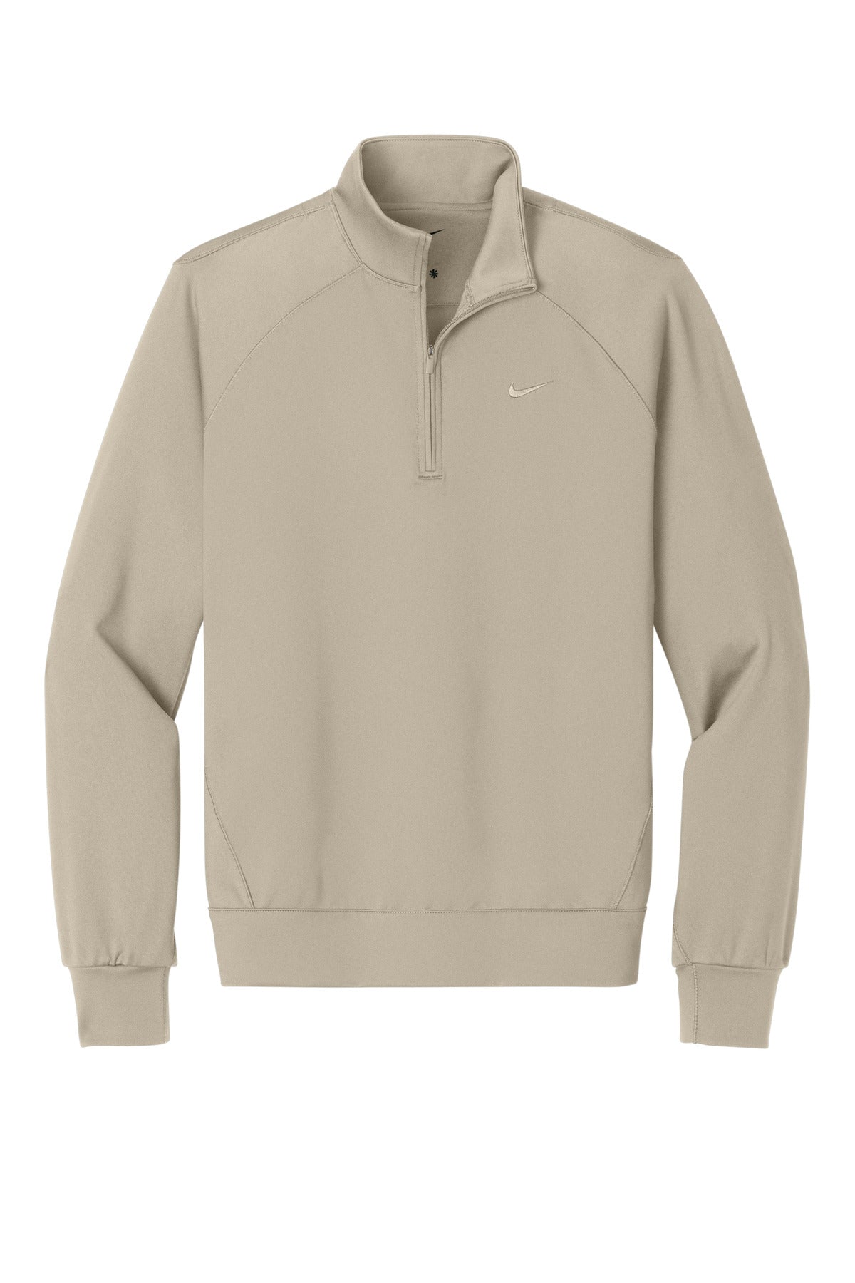 Nike Women's Dri-FIT Primary 1/4-Zip - Desert Khaki - flat front
