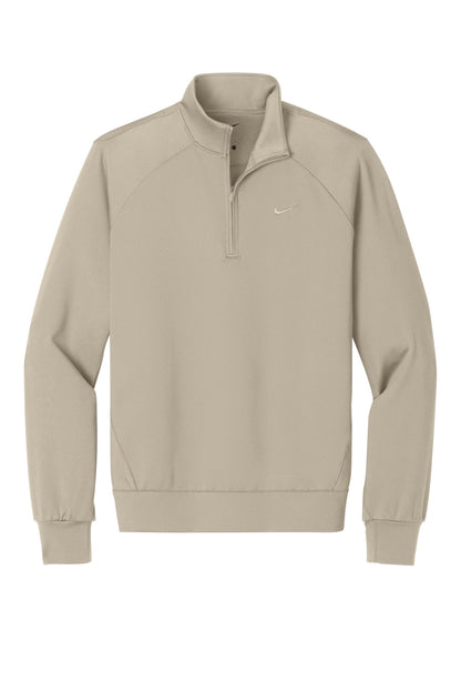 Nike Women's Dri-FIT Primary 1/4-Zip - Desert Khaki - flat front