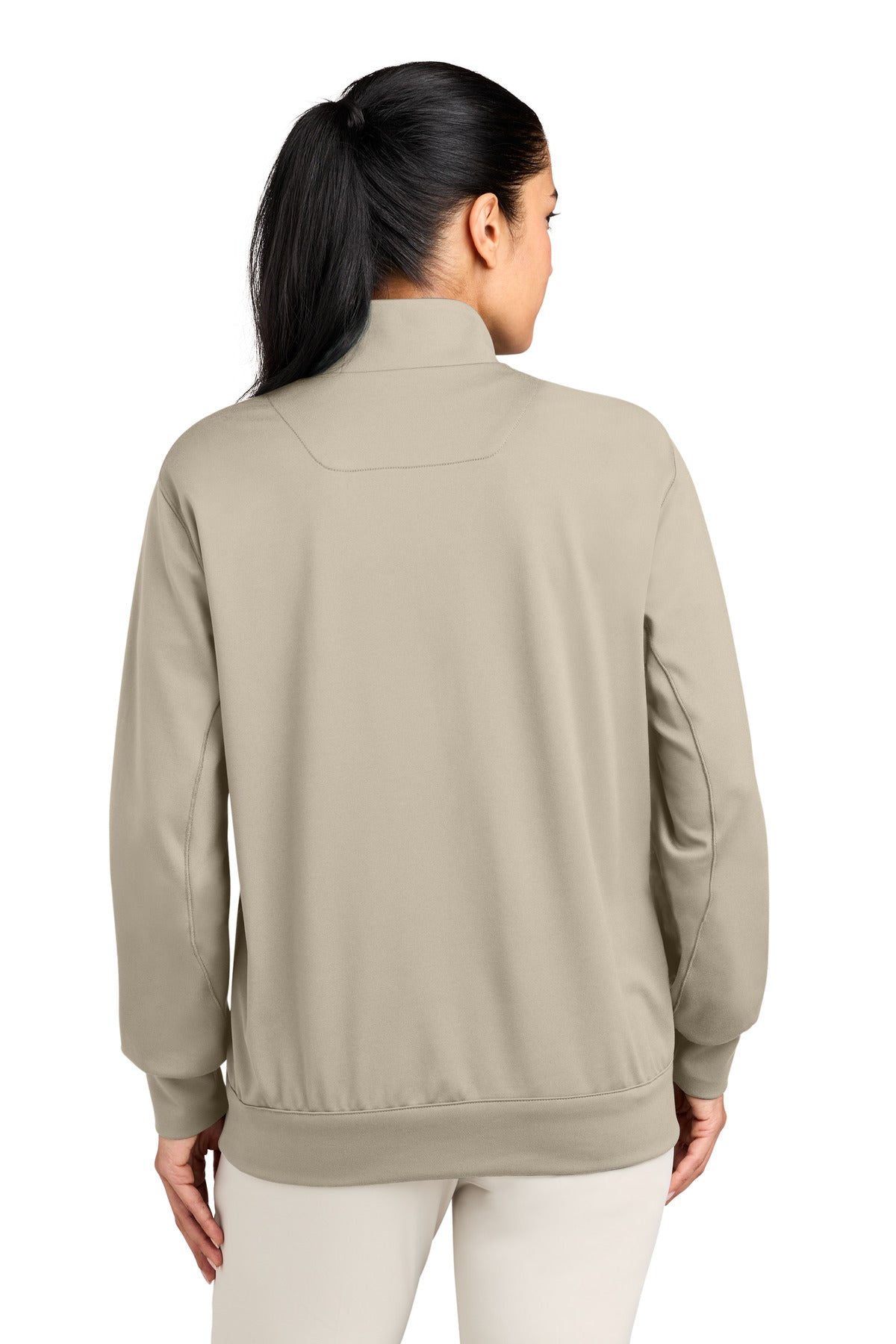 Nike Women's Dri-FIT Primary 1/4-Zip - Desert Khaki - back