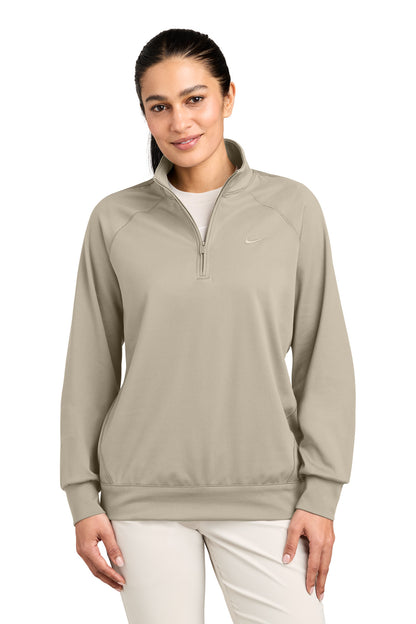 Nike Women's Dri-FIT Primary 1/4-Zip - Desert Khaki - front