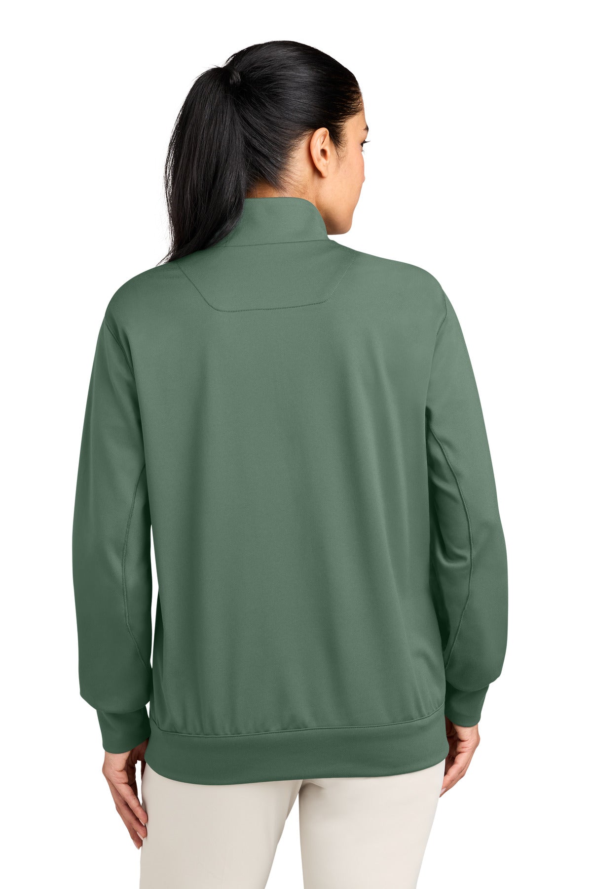 Nike Women's Dri-FIT Primary 1/4-Zip - Vintage Green - back