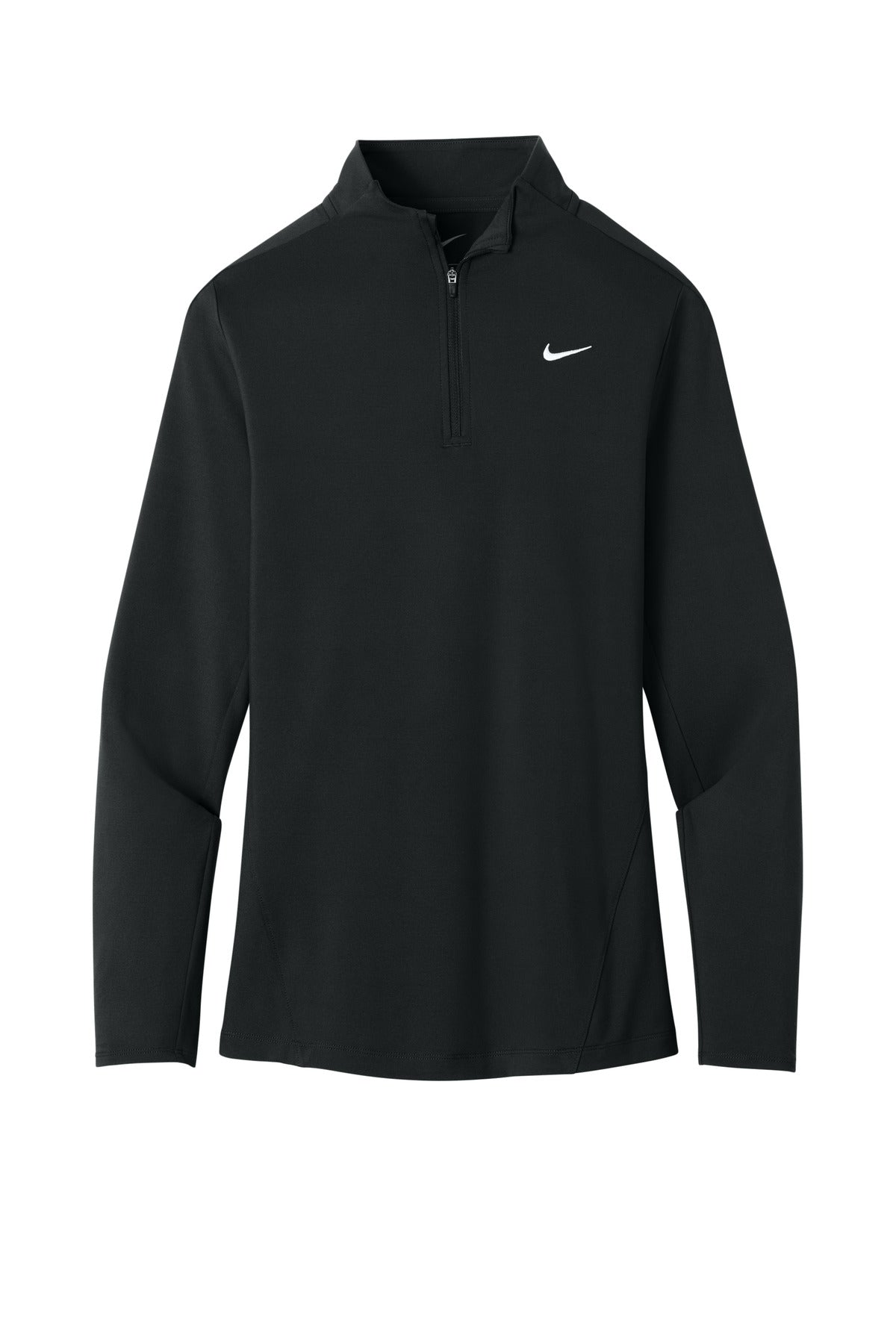 Nike Women's Dri-FIT Stride 1/2-Zip - Black - flat front