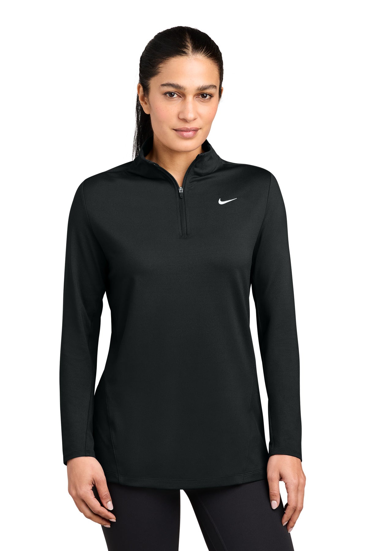Nike Women's Dri-FIT Stride 1/2-Zip - Black - front
