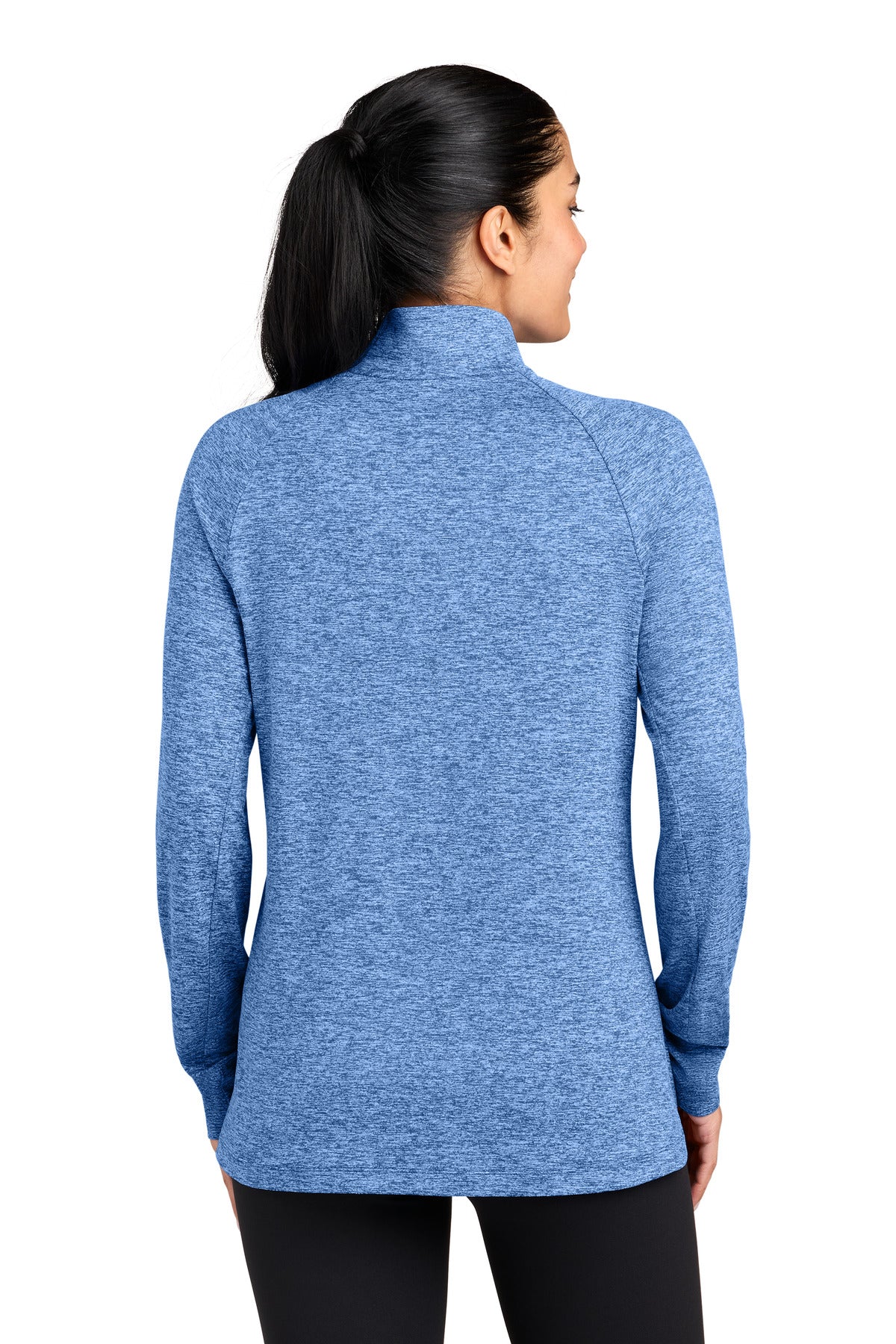 Nike Women's Dri-FIT Stride 1/2-Zip - Royal Heather - back