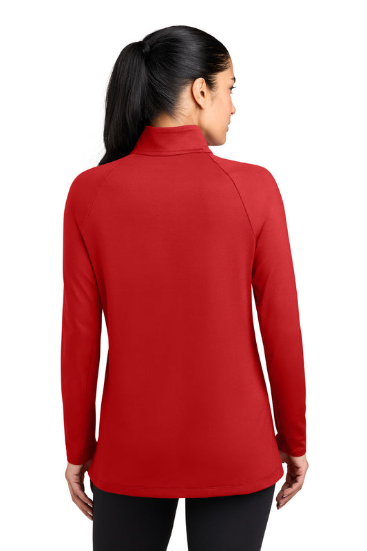 Nike Women's Dri-FIT Stride 1/2-Zip - Scarlet - back