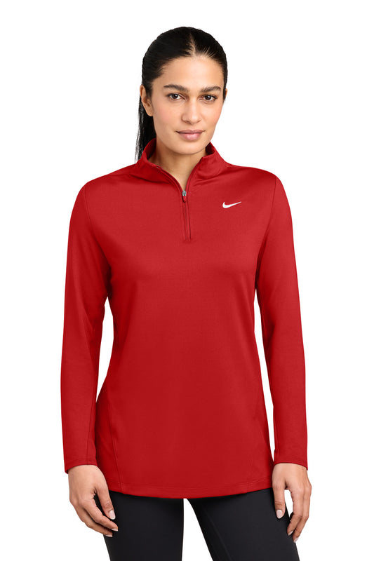 Nike Women's Dri-FIT Stride 1/2-Zip - Scarlet - front